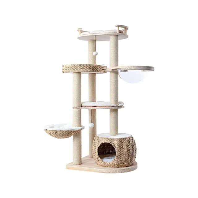 HONEYPOTCAT Cosy Woven Cat Perch - 141.5cm