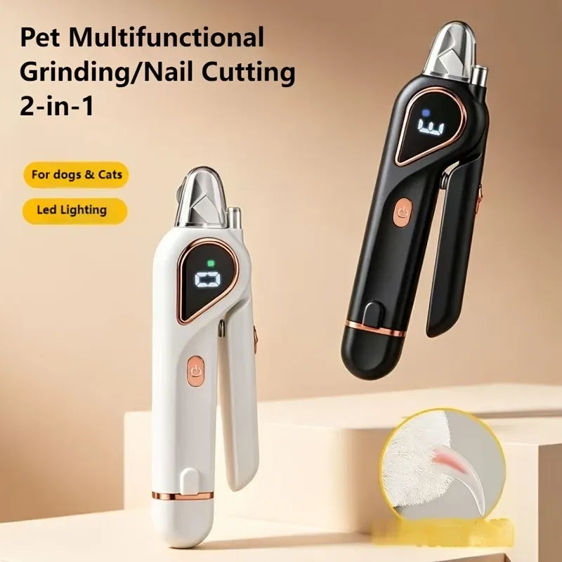 Electric Cat & Dog Nail Trimmer, White image 3