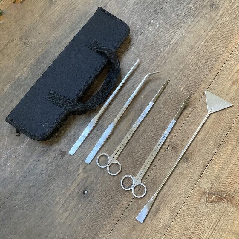Stainless Steel Aquarium Tool Set Tweezers Scissors Spatula Kit 4 5 6PCS - 6PCS Tool +… image 13