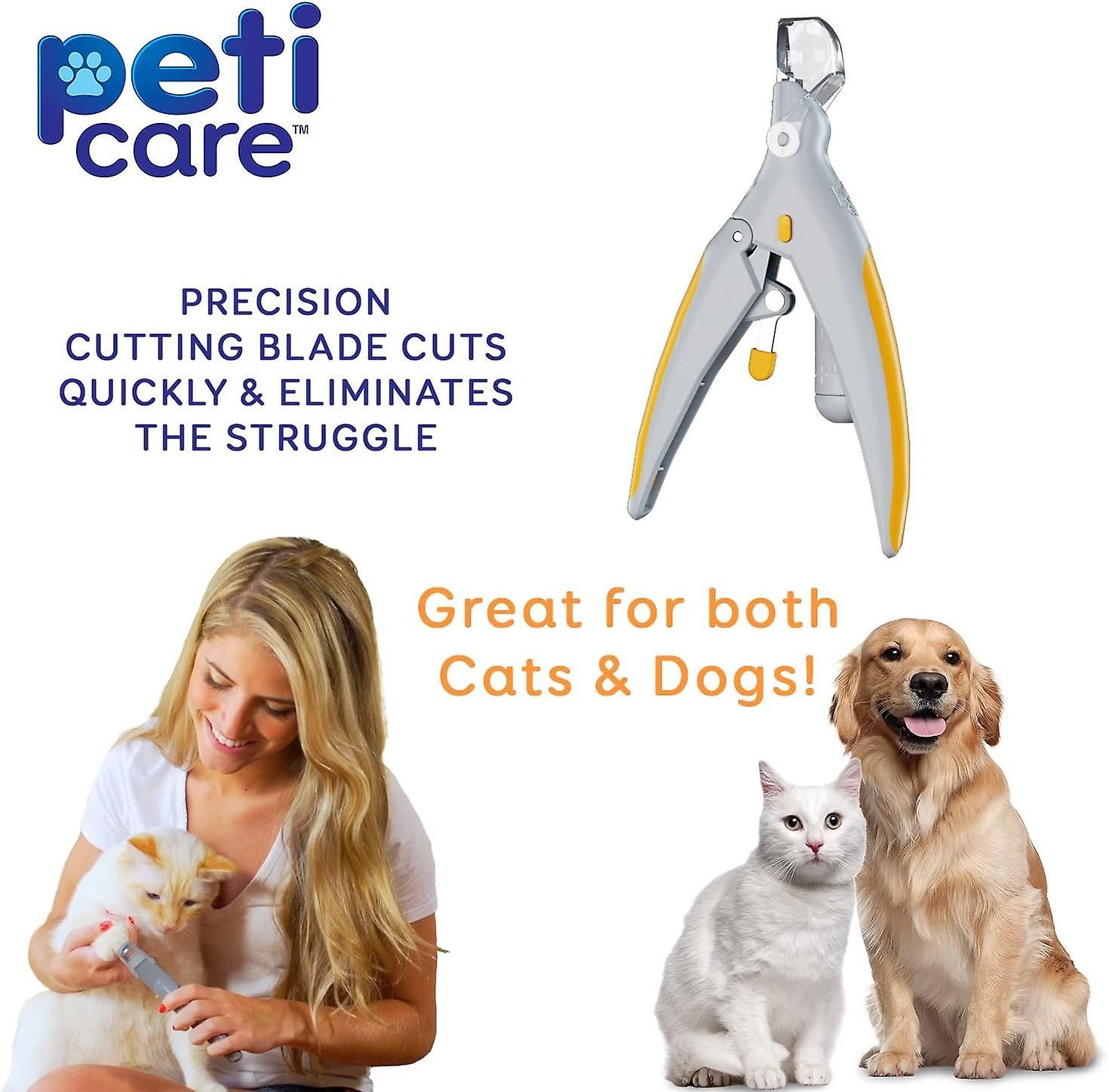 Pet Nail Clippers with LED Light 5x Magnifier and Nail Catcher for Cats and Dogs image 4
