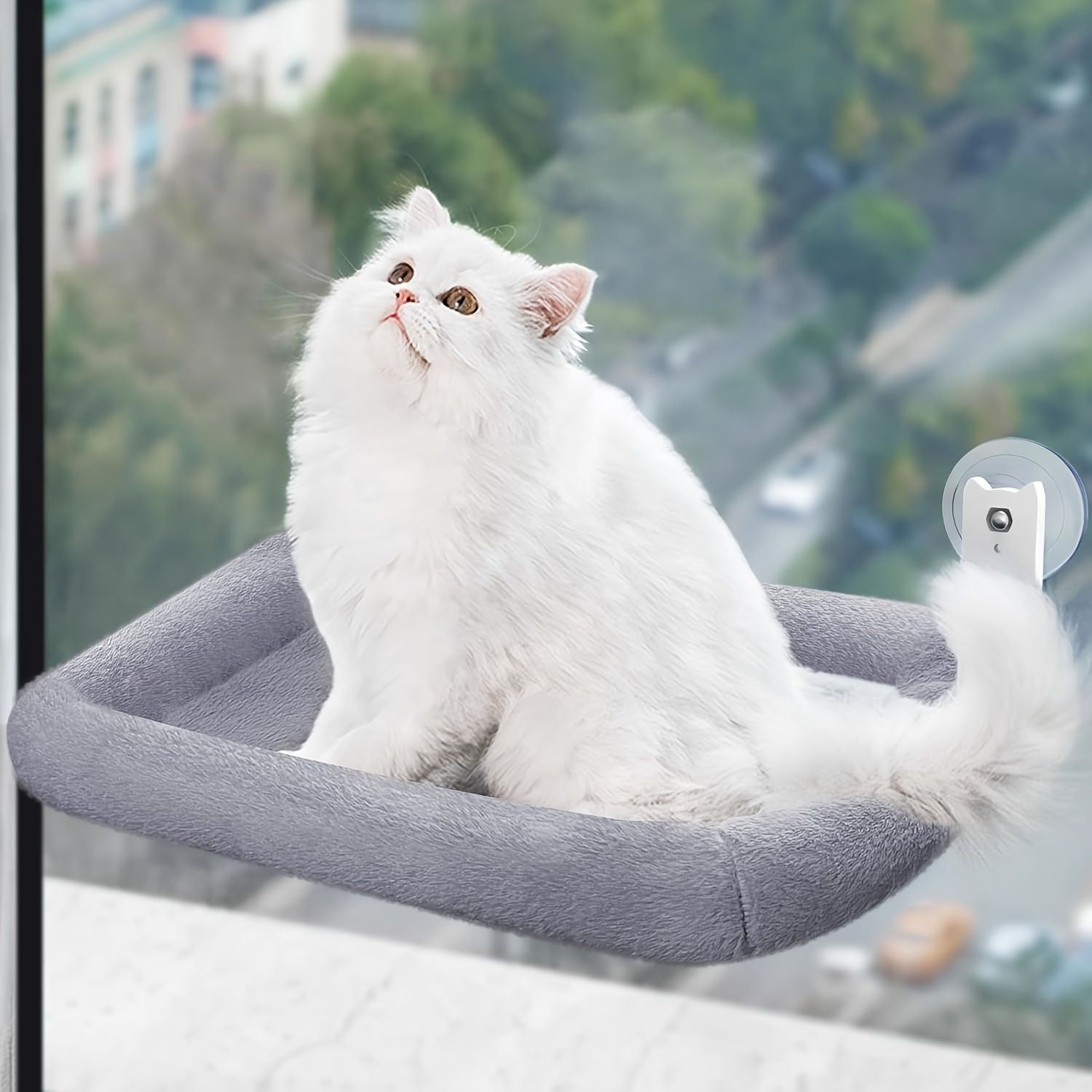 Gray cat bed window cat bed image 2
