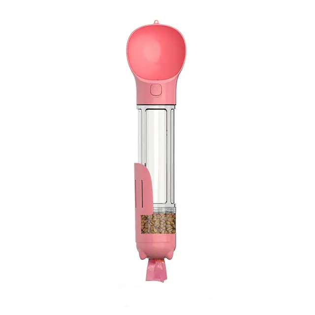 Pink 500ml Portable Pet Water Bottle