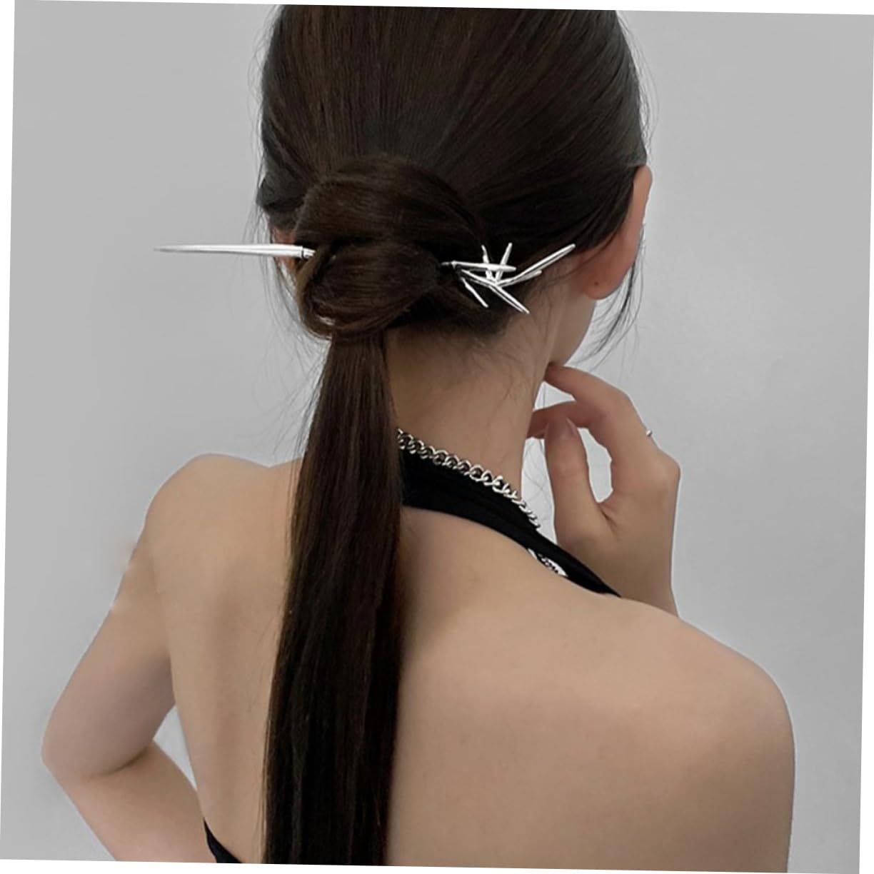 2pcs Bun Metal Hair Chopsticks Girls Barrettes for Hair Metal Hair Sticks Antique Hair… image 2