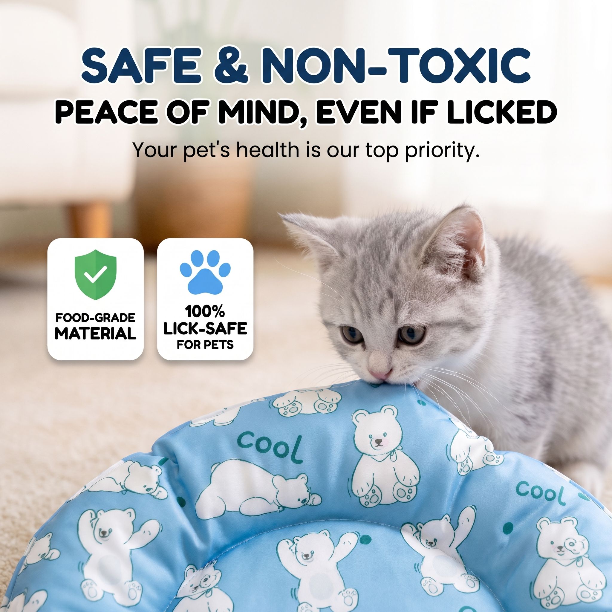Summer Cooling Pet Bed for Cats and Dogs – Portable Pet Sleeping Pad for Home image 9