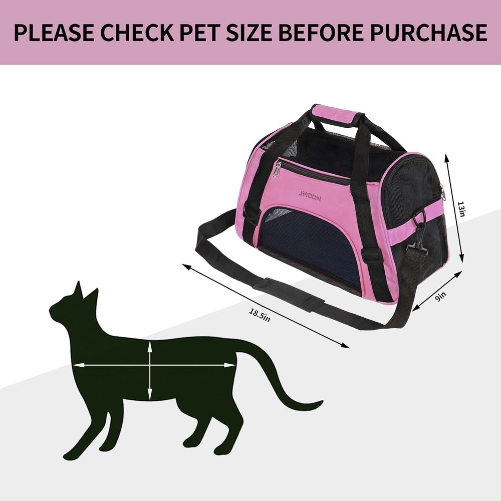 Soft-Sided Airline Approved Pet Carrier Bag, Medium image 4