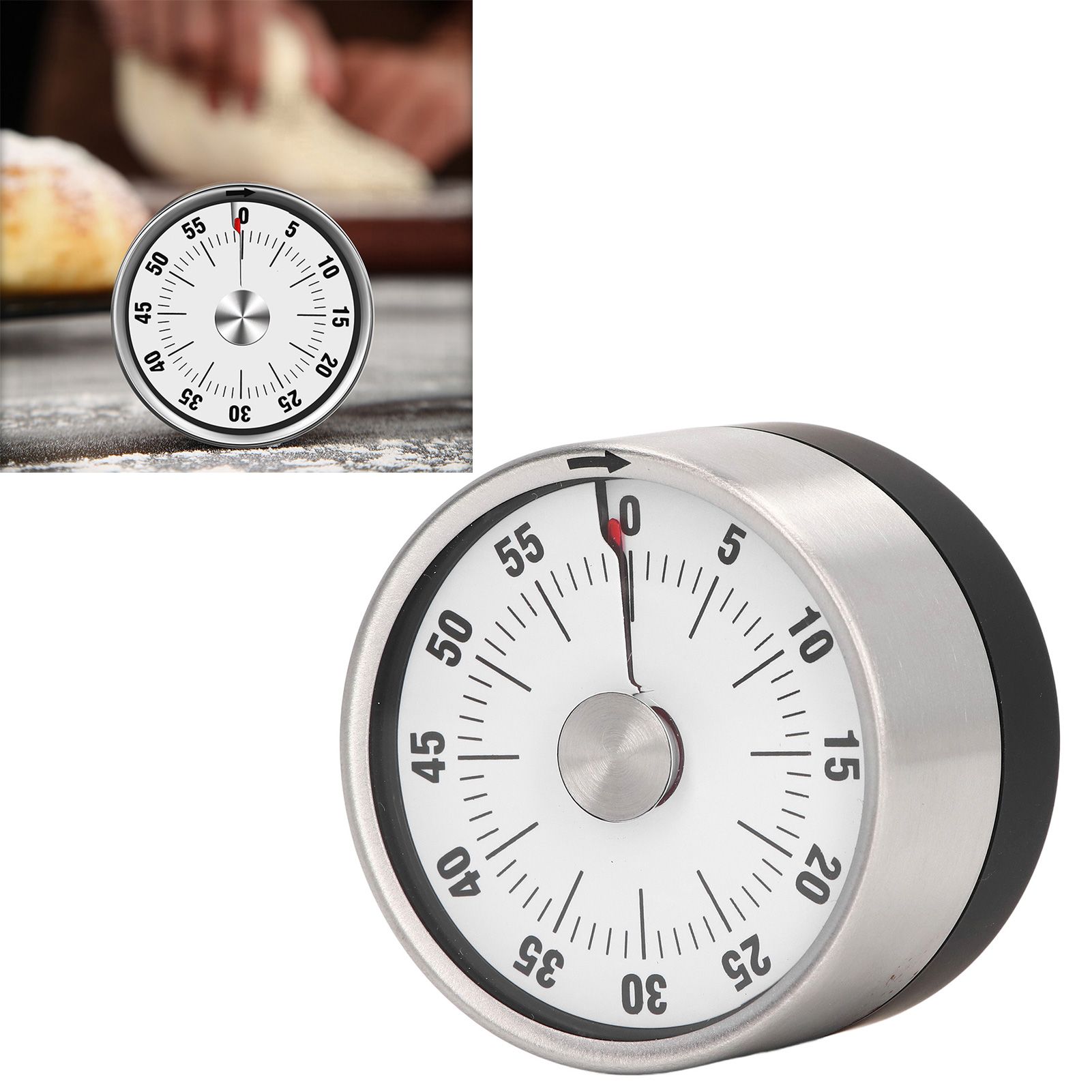 Magnetic Timer Magnet Design Stainless Steel 70db Alert High Accuracy Visual Timer for… image 11