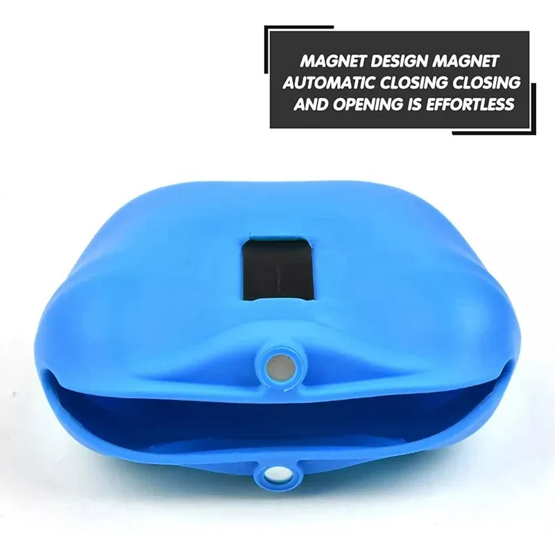 Dog Training Treat Bag Silicone Pet Pouch with Clip Waist Belt Snack Holder - Black image 8