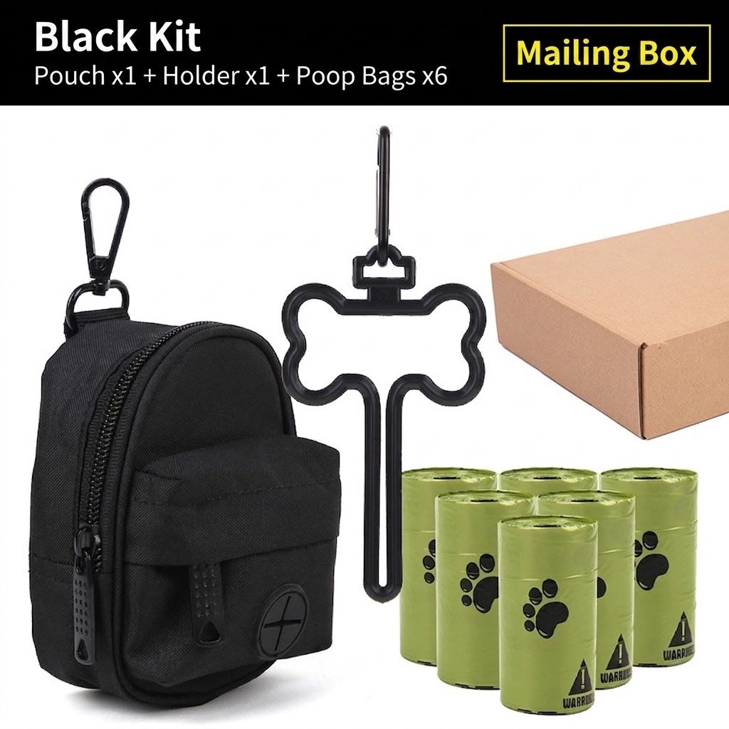 Carry Your Pup’s Mess in Style with a Durable Oxford Fabric Poop Bag Dispenser Set, Pink image 8