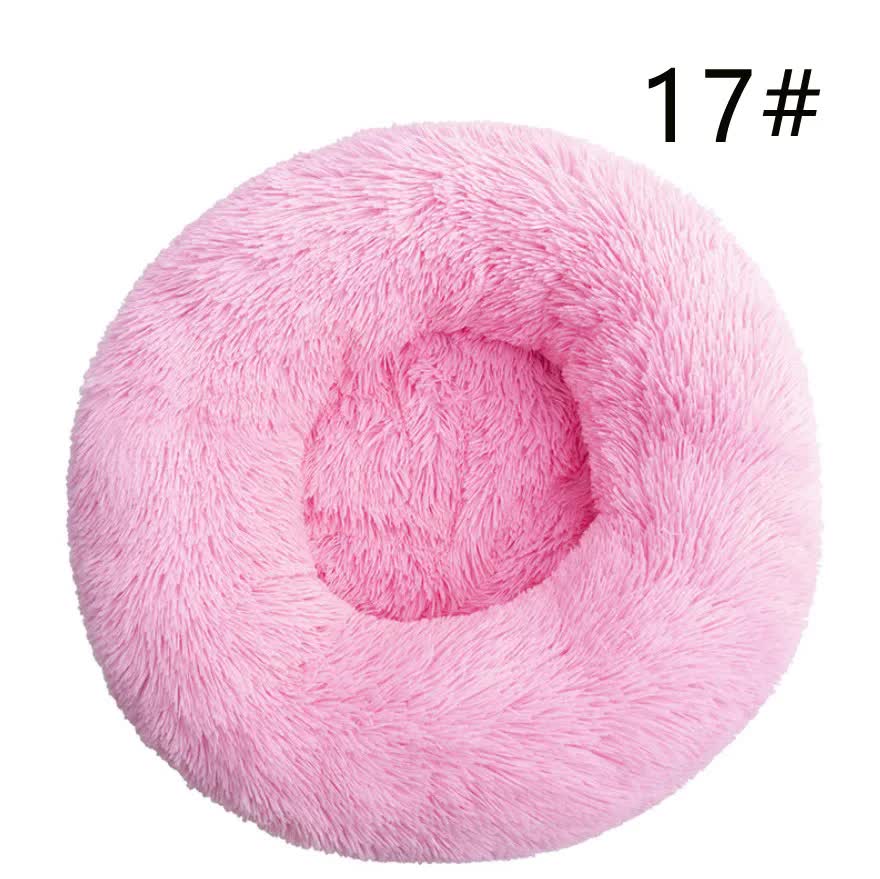 Calming Donut Pet Bed -Soft Faux Fur