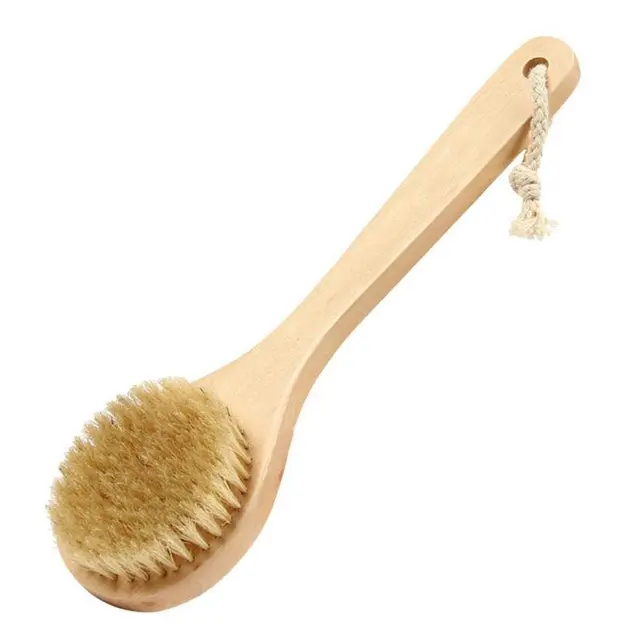 Short Handle Body Brush, Natural