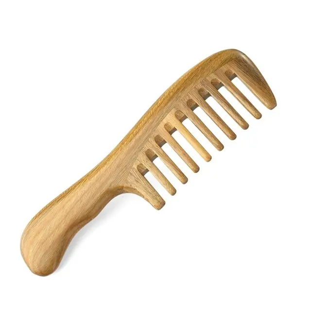 Natural Sandalwood Hair Combs - Anti-Static Sandalwood Scent Natural Hair Detangler…
