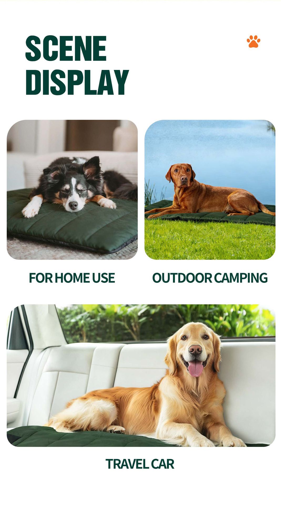 Versatile Waterproof Outdoor Pet Mat for Camping Travel and Home Use with Foldable… image 7