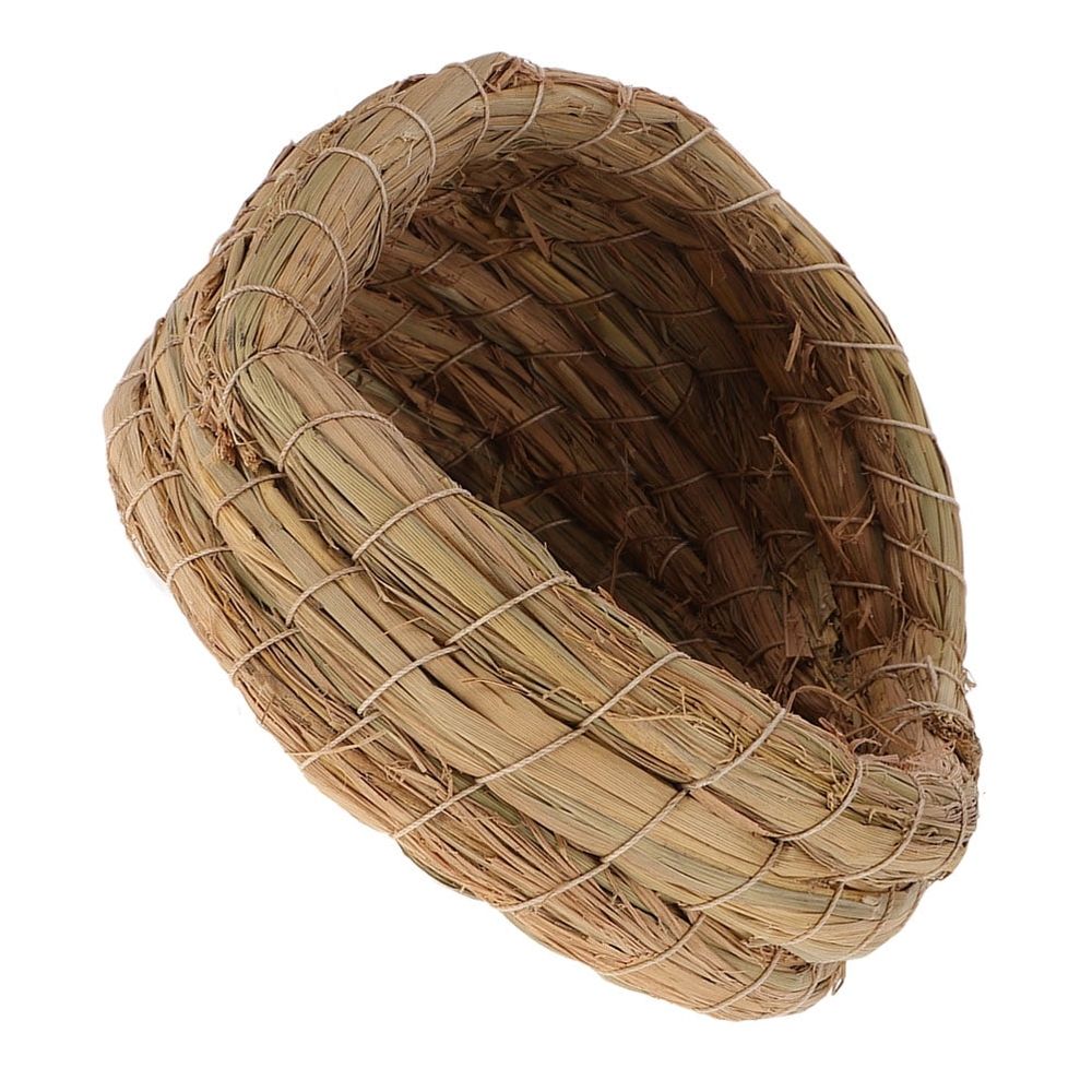 Brown Straw Woven Chicken Coop Nest for Backyard Egg Collection image 5