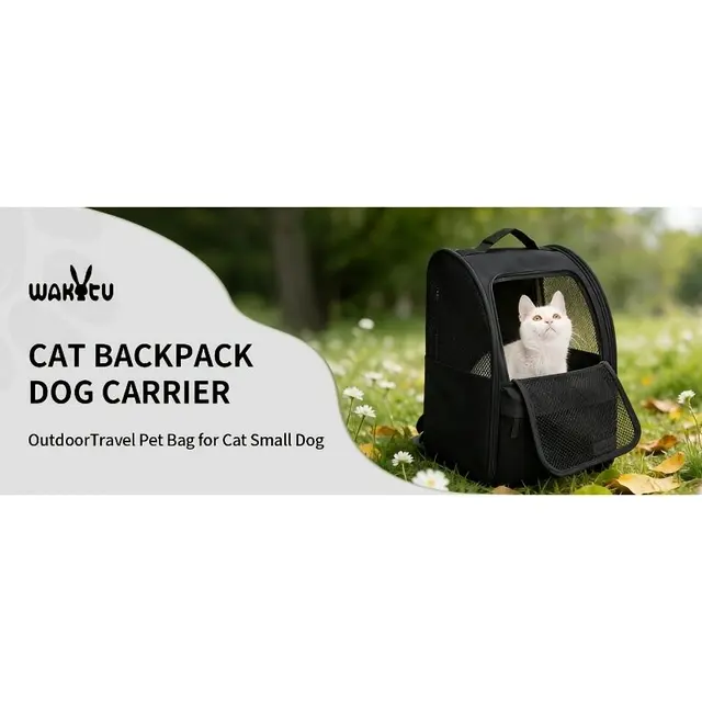 Black Blue dog carrier skylight dog carrier