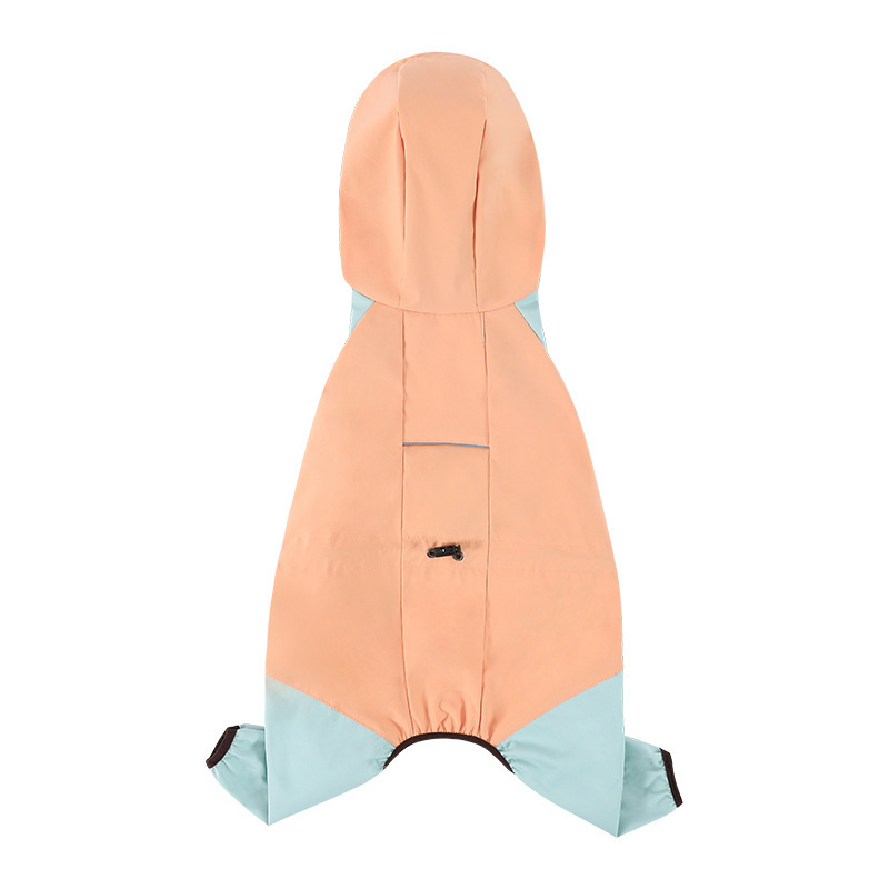 Waterproof Dog Raincoat with Hidden Leash Hole - Windproof and Comfortable…, Orange, S image 4
