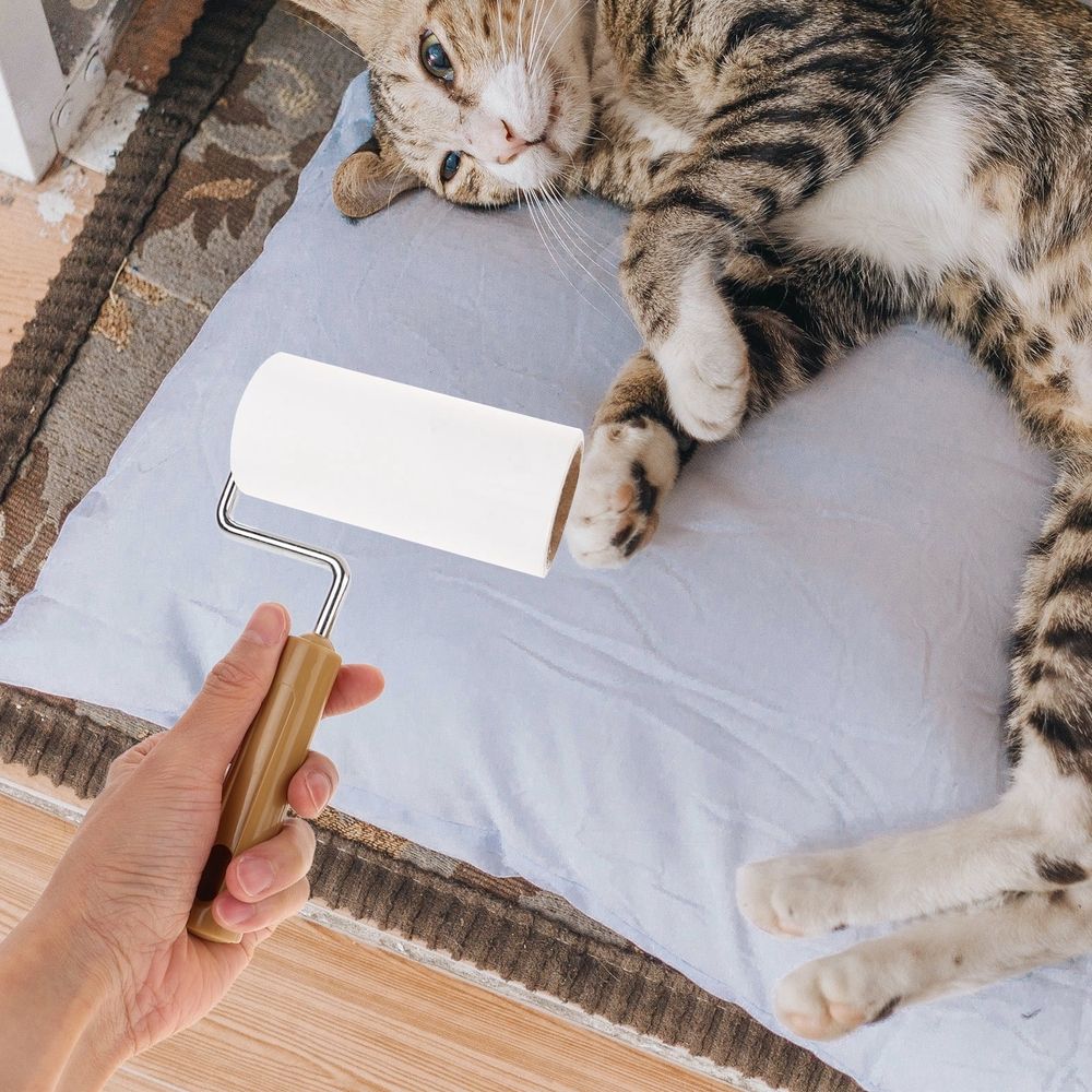 Pet Hair Remover Sticky Lint Roller White Paper for Floors 10Pcs image 3