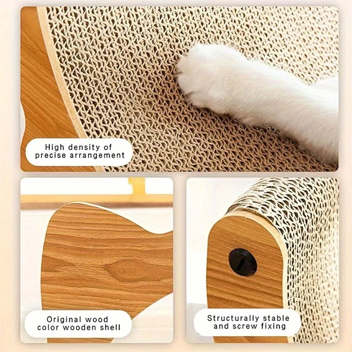 2in1 Cat Nest Scratching Board Claw Sharpening Bed for Cats Pet Furniture image 8
