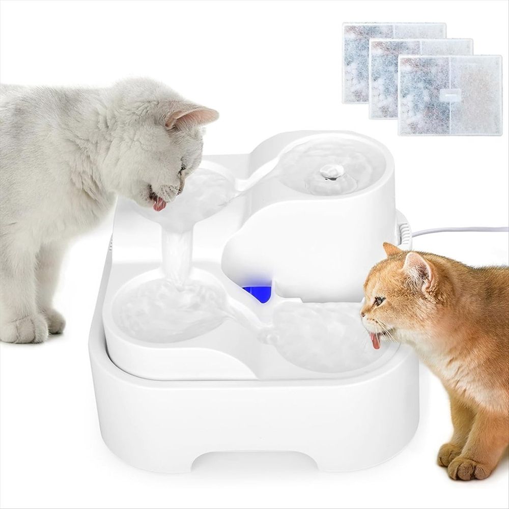 Cat Water Fountain Pet Drinking Fountain for Multiple Pet image 2