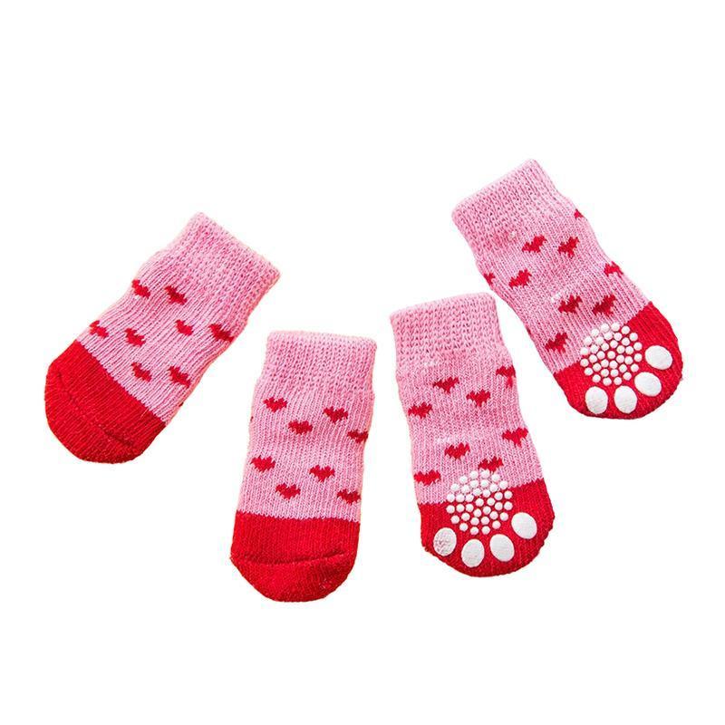 Dog Socks Non-Slip Grip Slip Anti-Slip - Puppy Cat Pet Shoes Slippers M Size - Grey… image 7