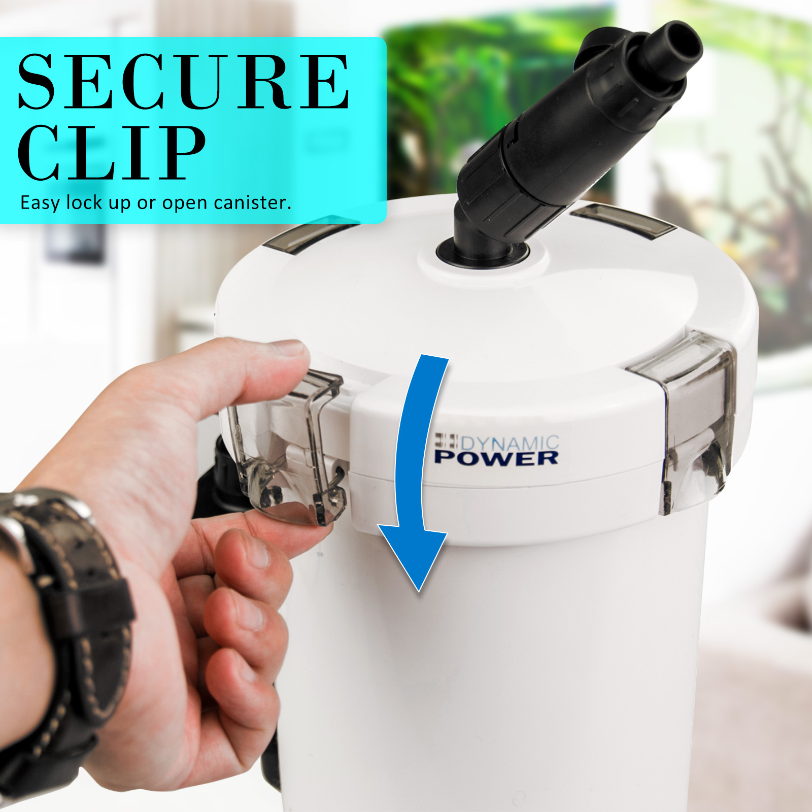 Aquarium External Canister Filter 400L/H image 5