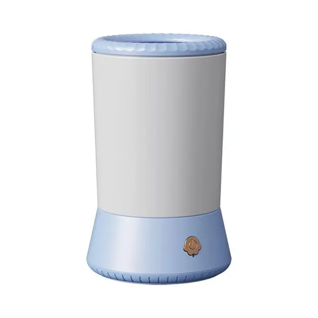 Blue-white Portable Dog Paw Cleaner - Gentle Silicone Pet Foot Washer Cup for Muddy Paws
