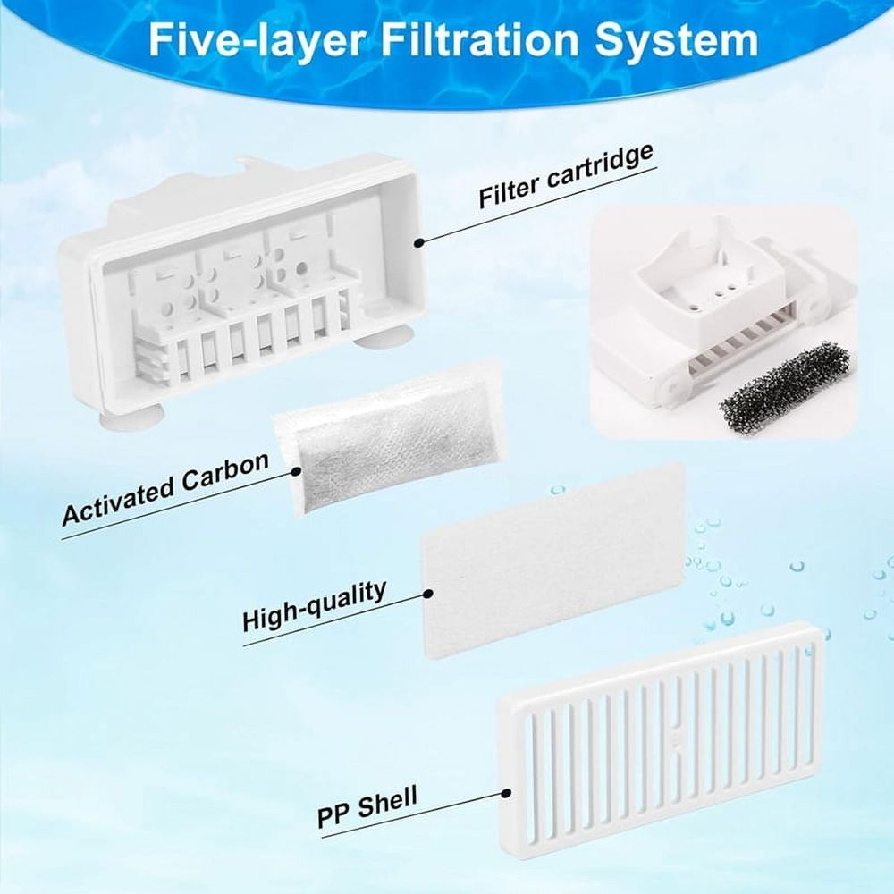 T-Shaped Filters Replacement Pet Water Fountain Filter Refill for Mini and Swan… image 4