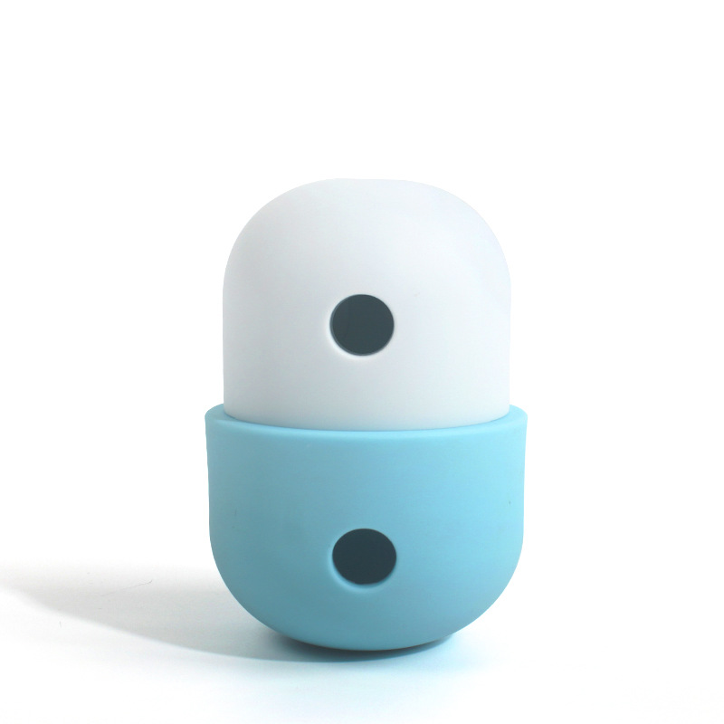 2 Pcs White And Blue Interactive Pet Treat Dispensing Ball - Food-Grade Silicone…