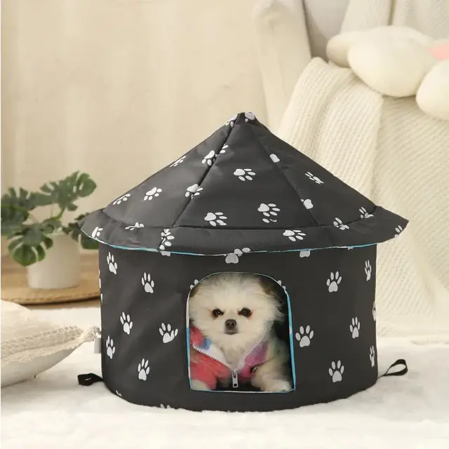 Outdoor Waterproof Cat House - Insulated, M