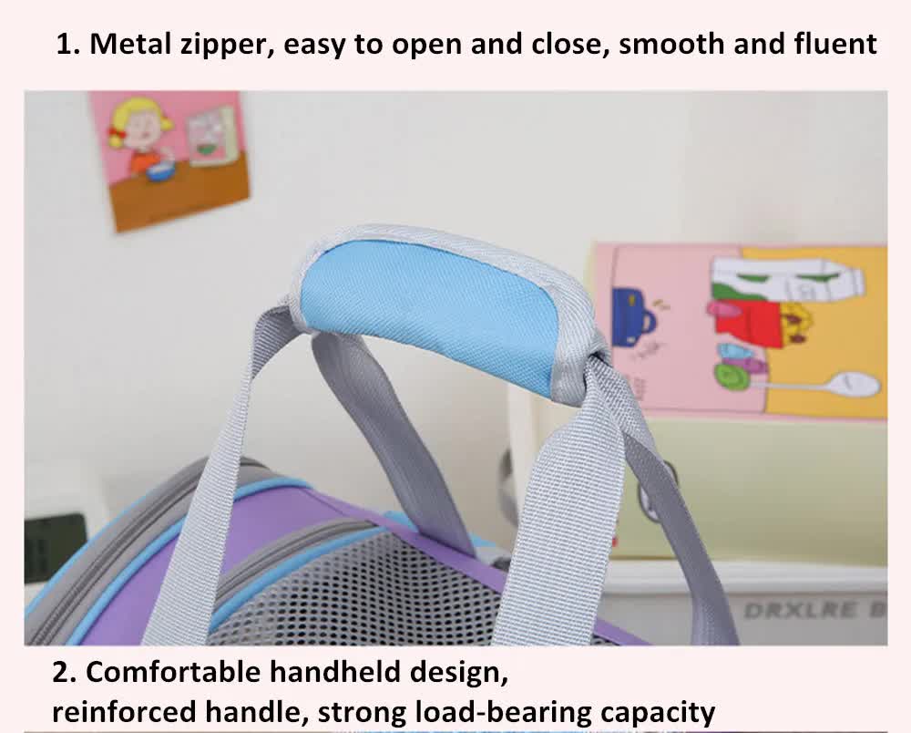 Orange Portable Pet Carrier Backpack - Spacious image 8