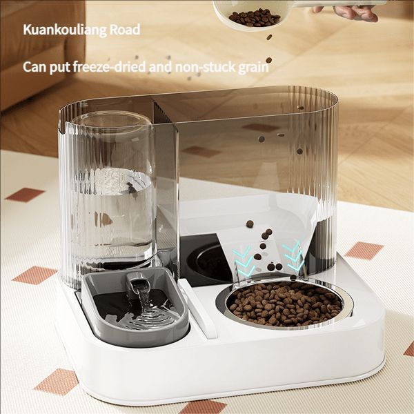 Gray Green Automatic Cat Feeder Cat Water Dispenser Cat Feeding Set Cat Supplies Cat… image 3