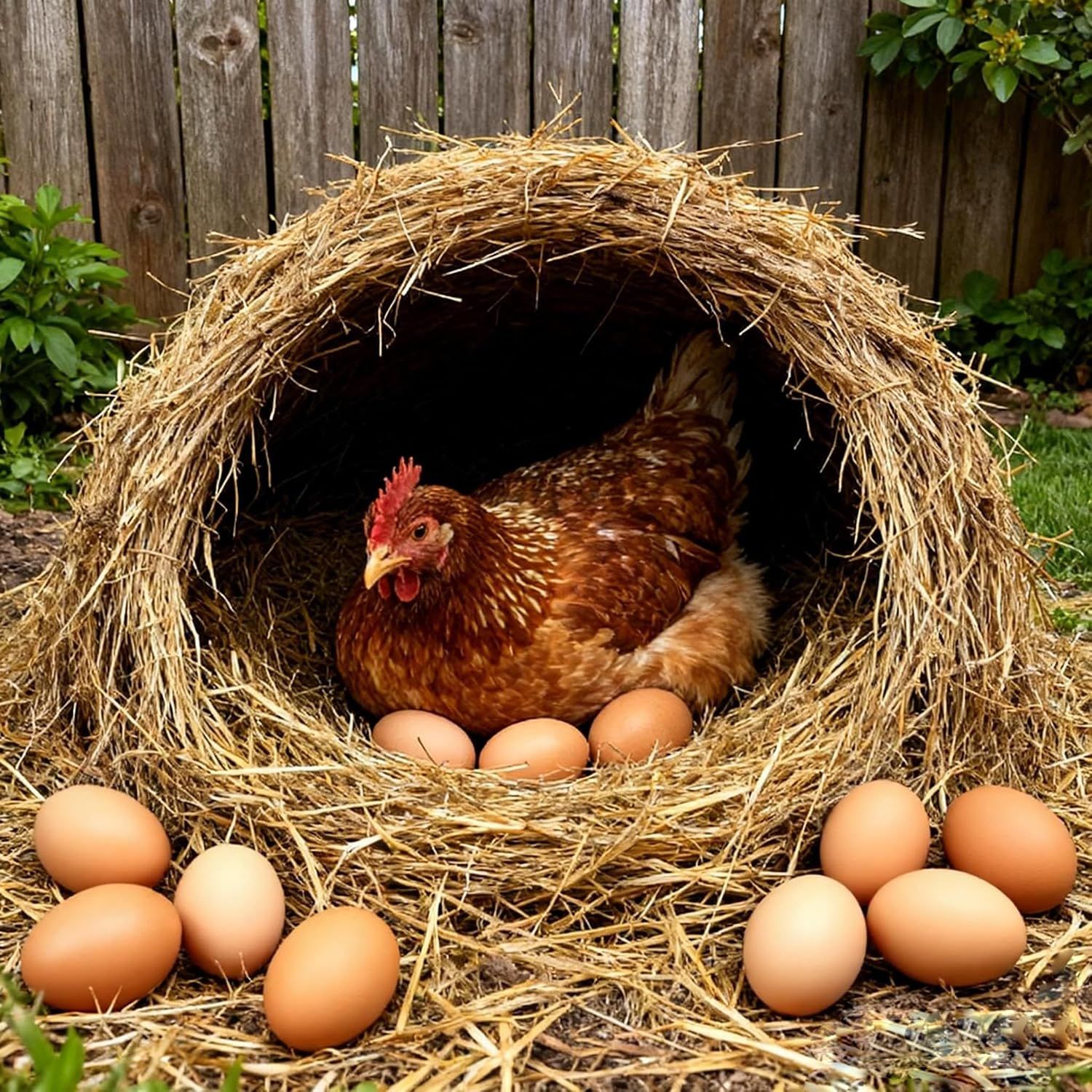6 PCS Wooden Fake Eggs Dummy Eggs for Nesting Box, Help Laying Hen Poultry Nesting Tool image 2