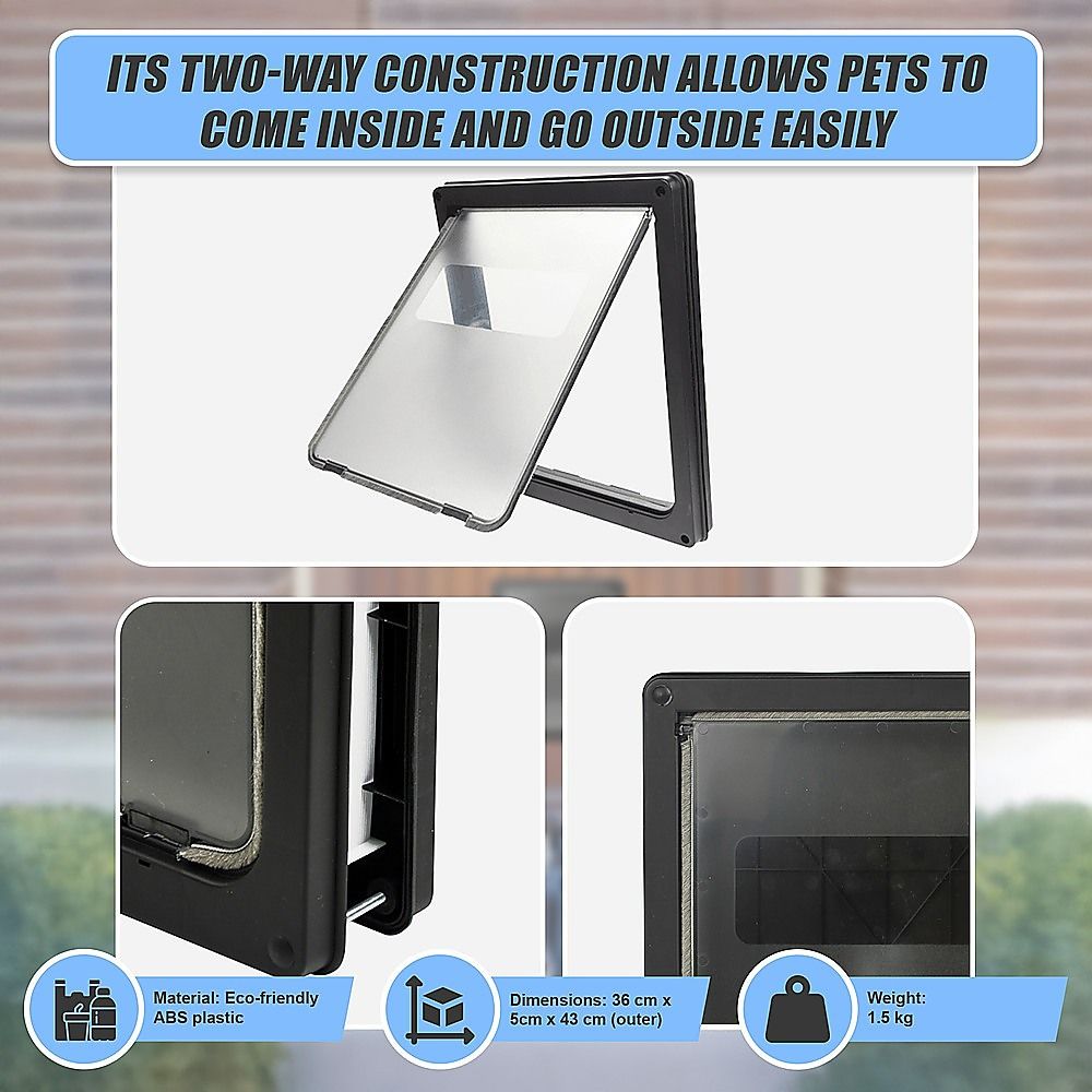 Extra Large 2 Way Lockable Cat Dog Pet Flap Door image 5