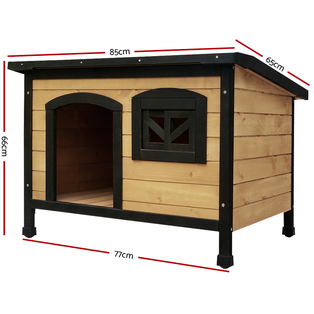 i.Pet Dog Kennel Large Wooden Outdoor Indoor House Pet Puppy Crate Cabin Waterproof image 2