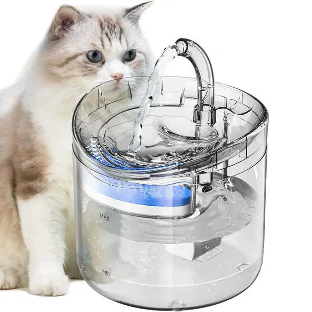 Cat Dog Water Fountain Pet Water Dispenser 1.8L Automatic Drinking Fountain for Cats…