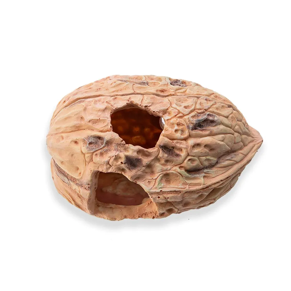 Pet Climbing Shelter Simulated Walnut Resting Box Small Animal Hideaway Decor image 2