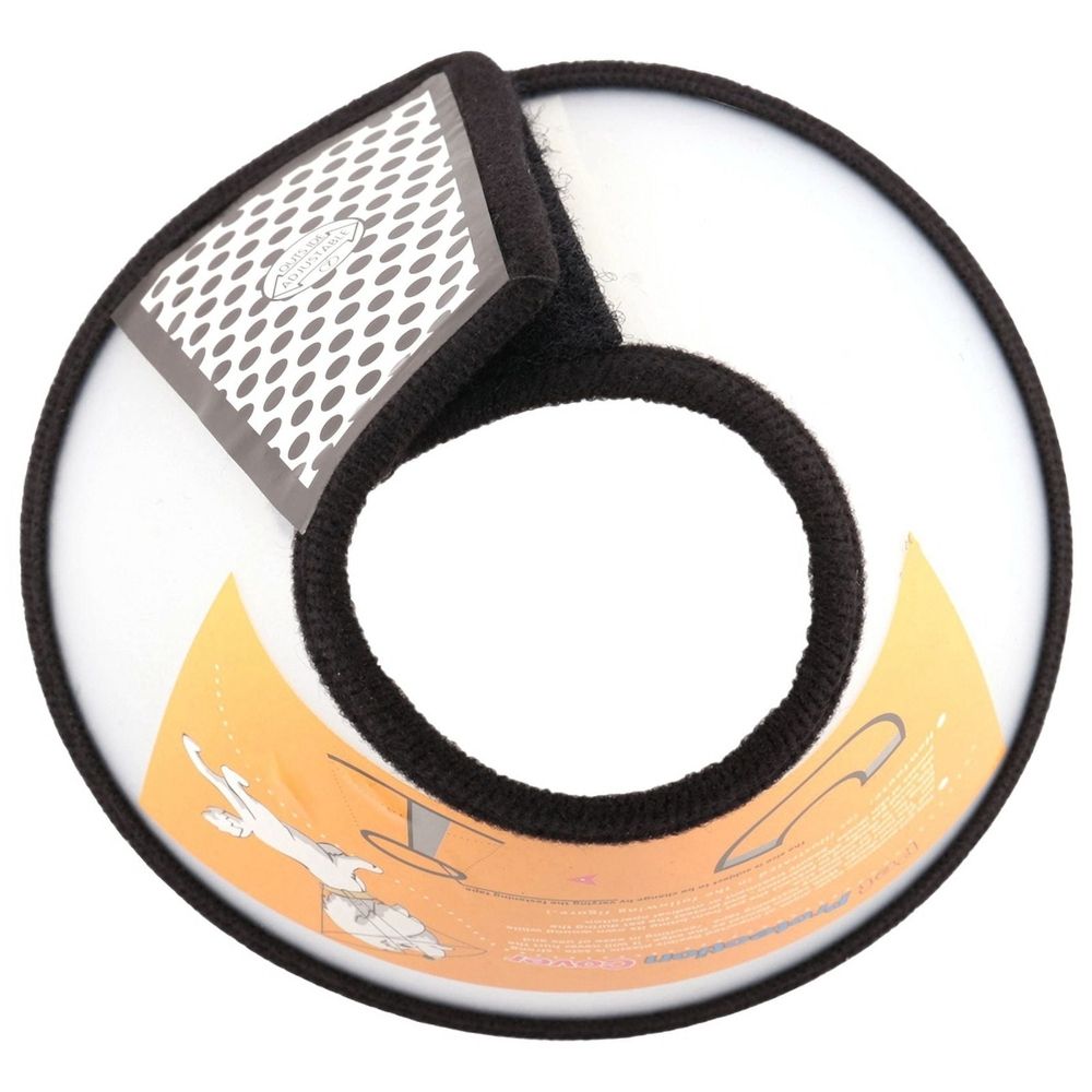 3X Elizabethan Dog Cat Pet Wound Healing Cone E- Collar White with Black image 5