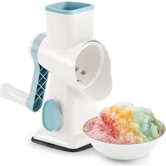 Rotary Ice Shaver Manual White - Stainless Steel Blade
