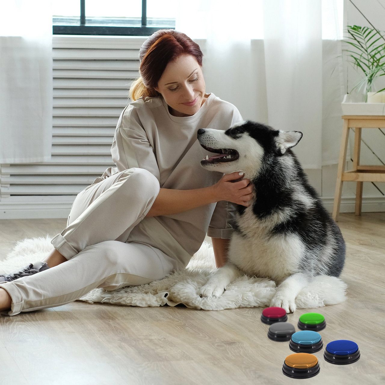 Tech4Pets 6-Pack Talking Buttons for Interactive Pet Communication image 4