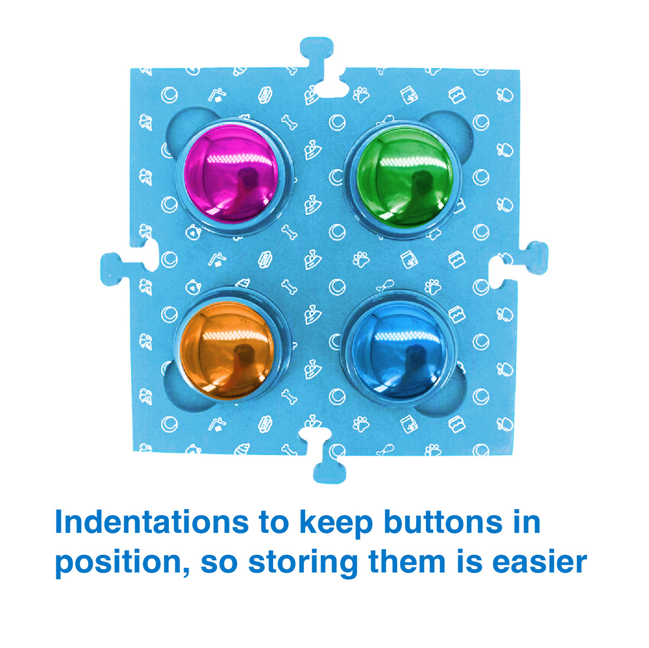 Tech4Pets Blue Mat 2-Pack for Talking Buttons & Floor image 4