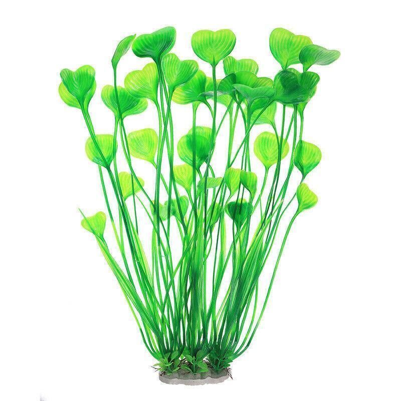 Aquarium 40cm Artificial Simulation Water Plants Fish Tank Plant Grass Decor - Green image 12