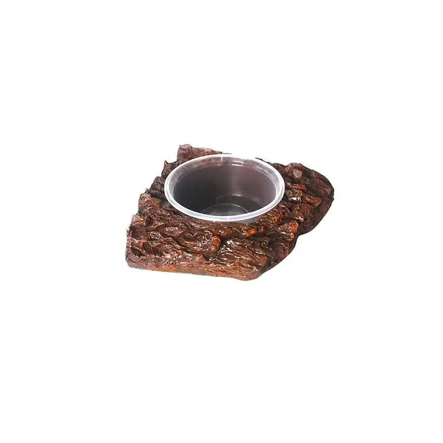 Resin Landscaping Reptiles Bowl Feeder Feeding Water Terrarium Bowls Geckos Dish…