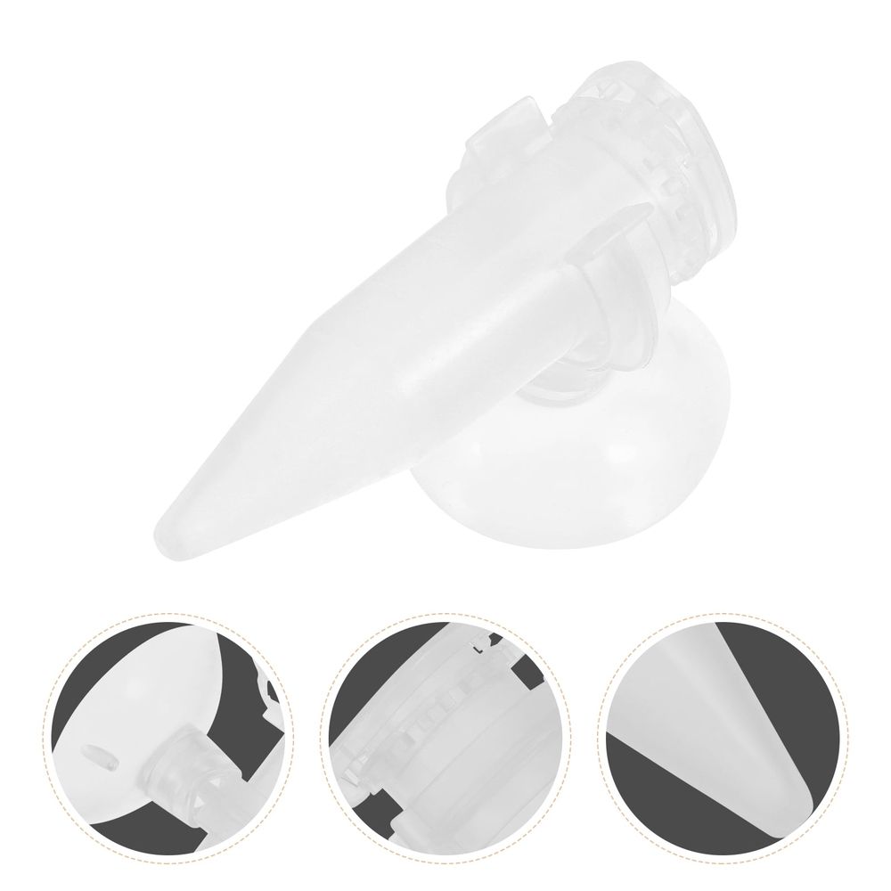 5Pcs Aquarium Shrimp Feeder Tubes with Durable Plastic and Suction Cups for Pet Use image 4
