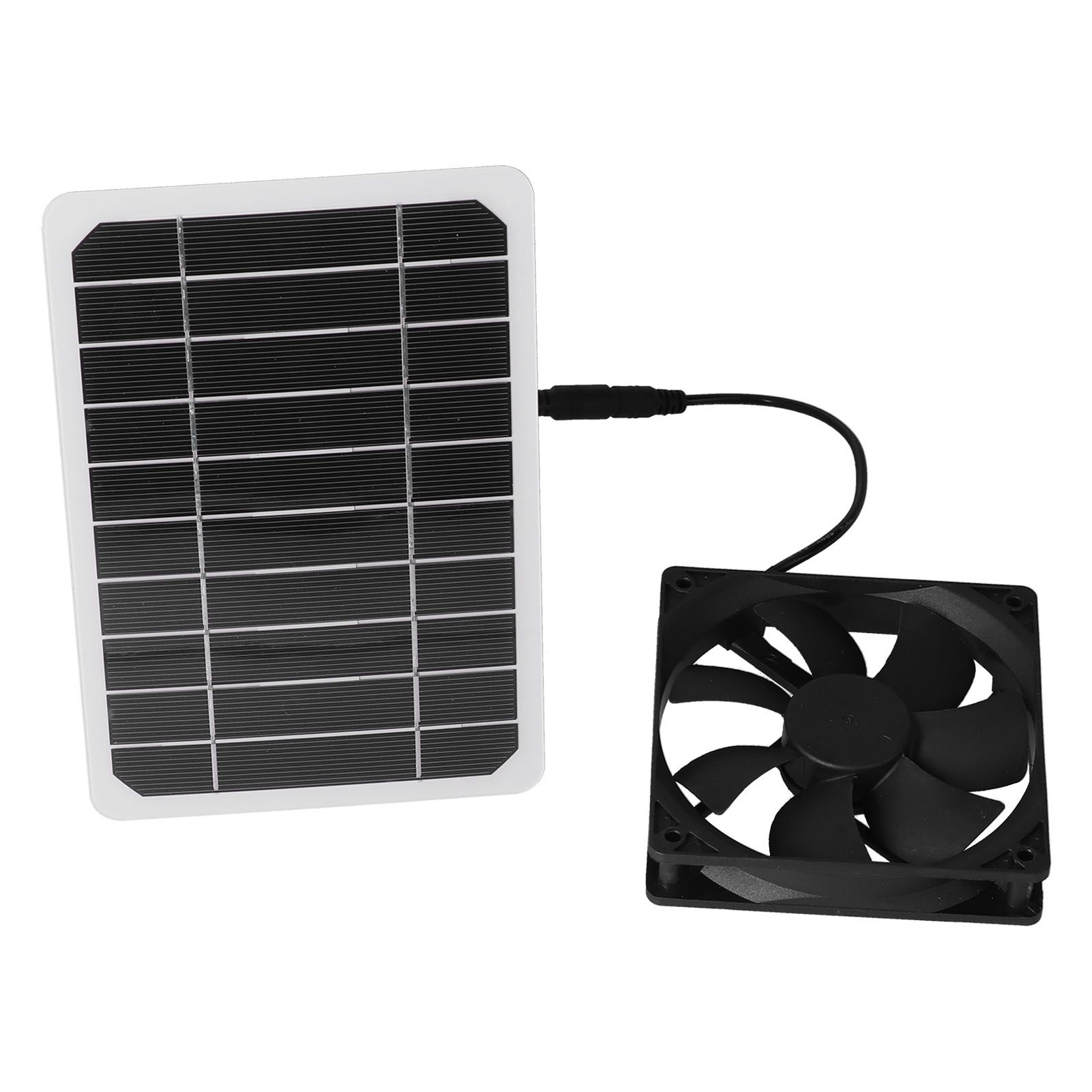 6W Solar Panel with Cooling Fan Mini Ventilator Solar Powered Exhaust Fan for Pet Dog… image 2