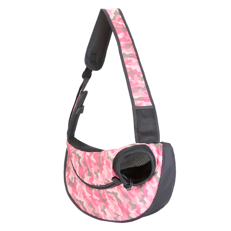 Size S Pink Lightweight Single Shoulder Pet Sling Bag - Stylish Durable Oxford Fabric…