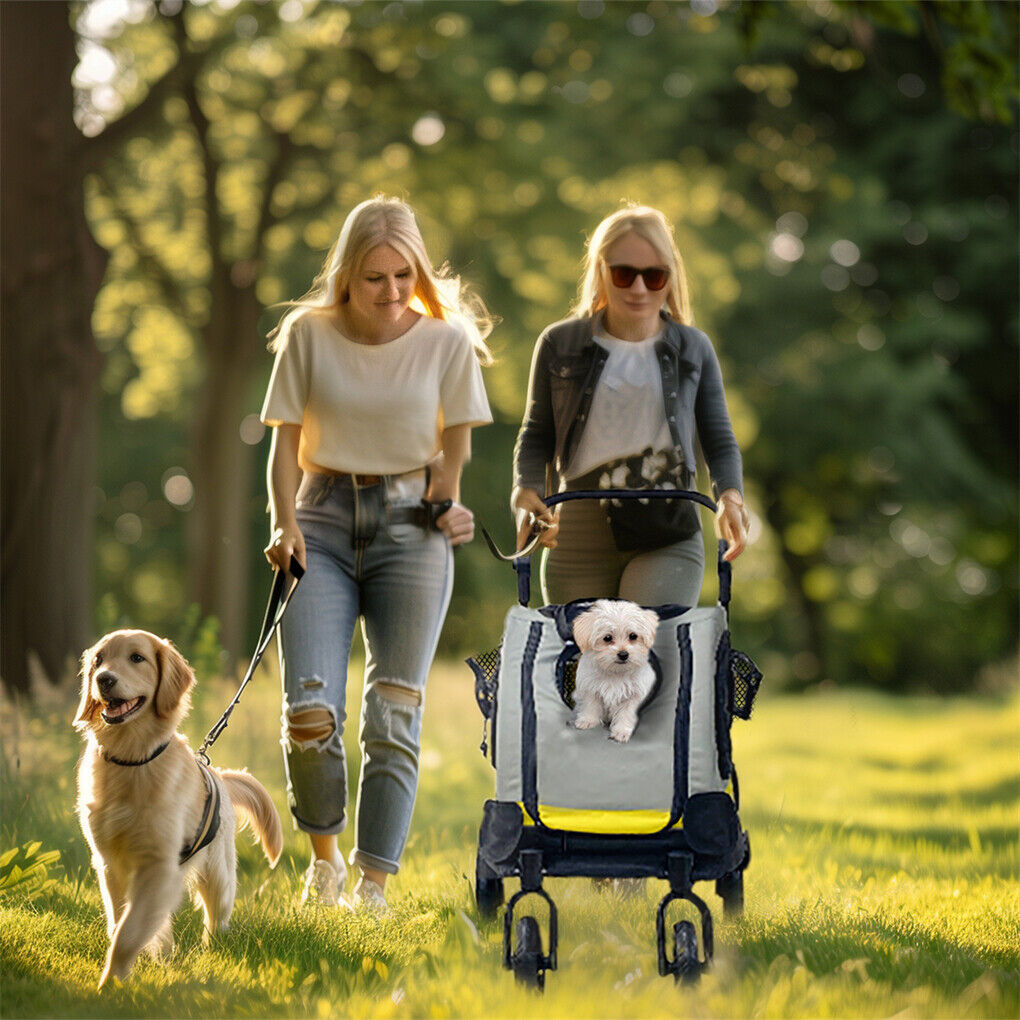 Dog Stroller Car Mounted Outdoor Pet Cart image 4