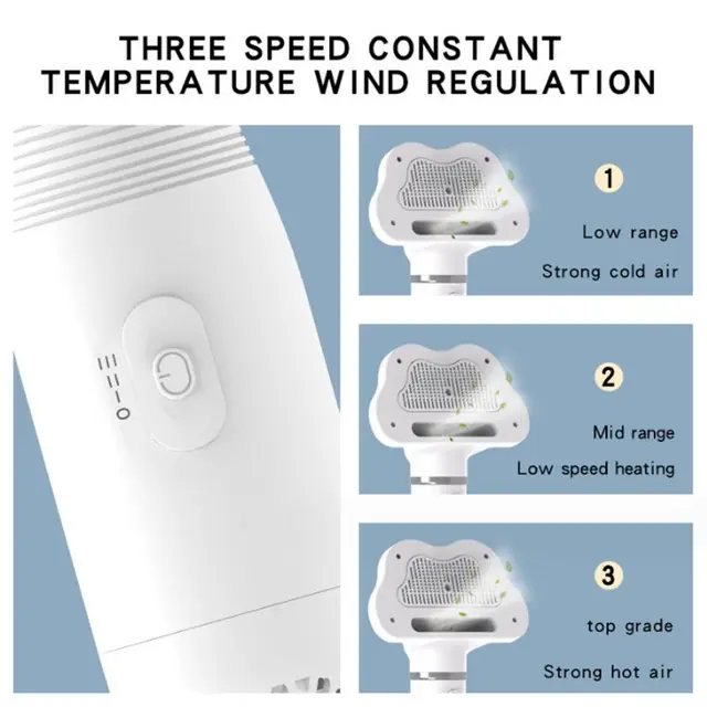 Pet Hair Dryer with Brush