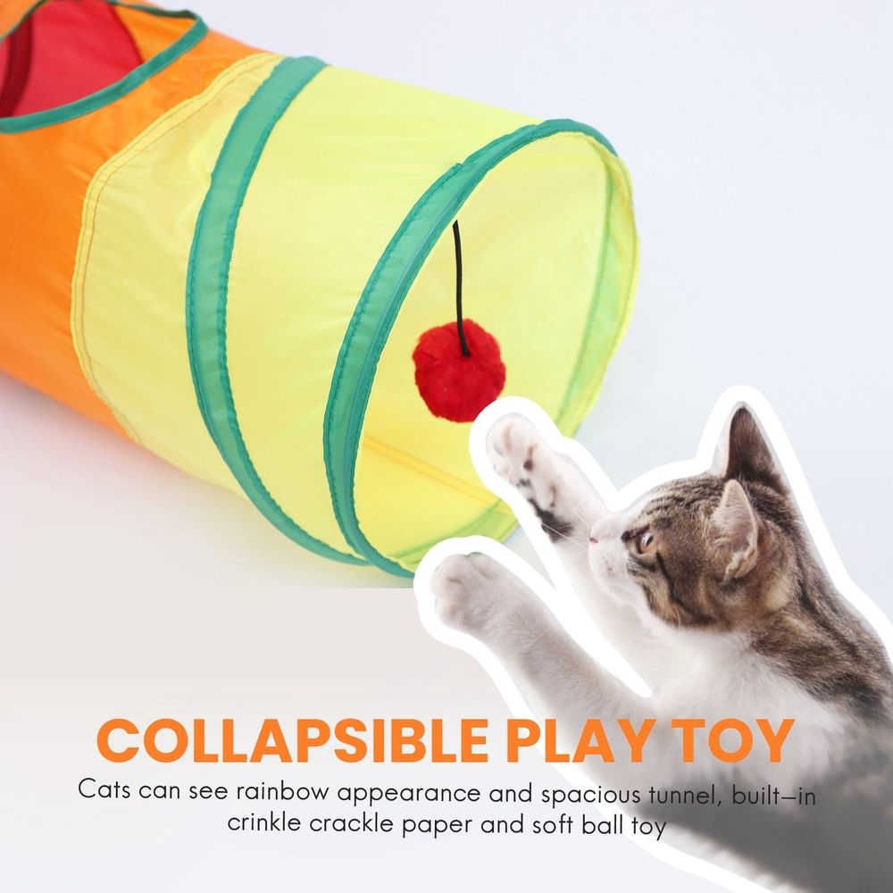 Cat Tunnel Pet Tube Play Toy Indoor Outdoor Kitty Puppy Toys for Puzzle Exercising… image 4