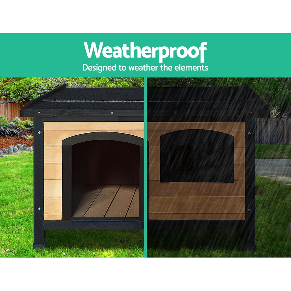 i.Pet Dog Kennel Extra Large Wooden Outdoor Indoor Puppy Pet House Cabin Crate… image 3