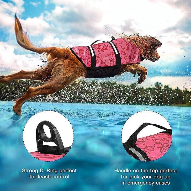 Floatation Vest for Dogs Swimming and Boating with Buoyancy Support Red - L image 2