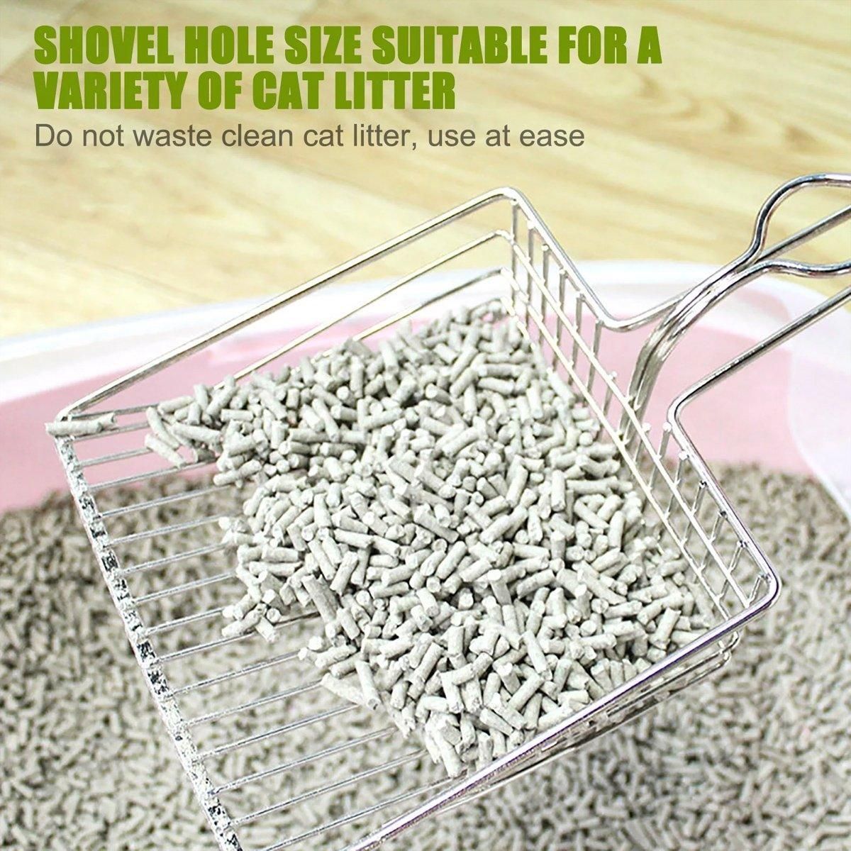 1-Piece Metal Cat Litter Scoop image 6